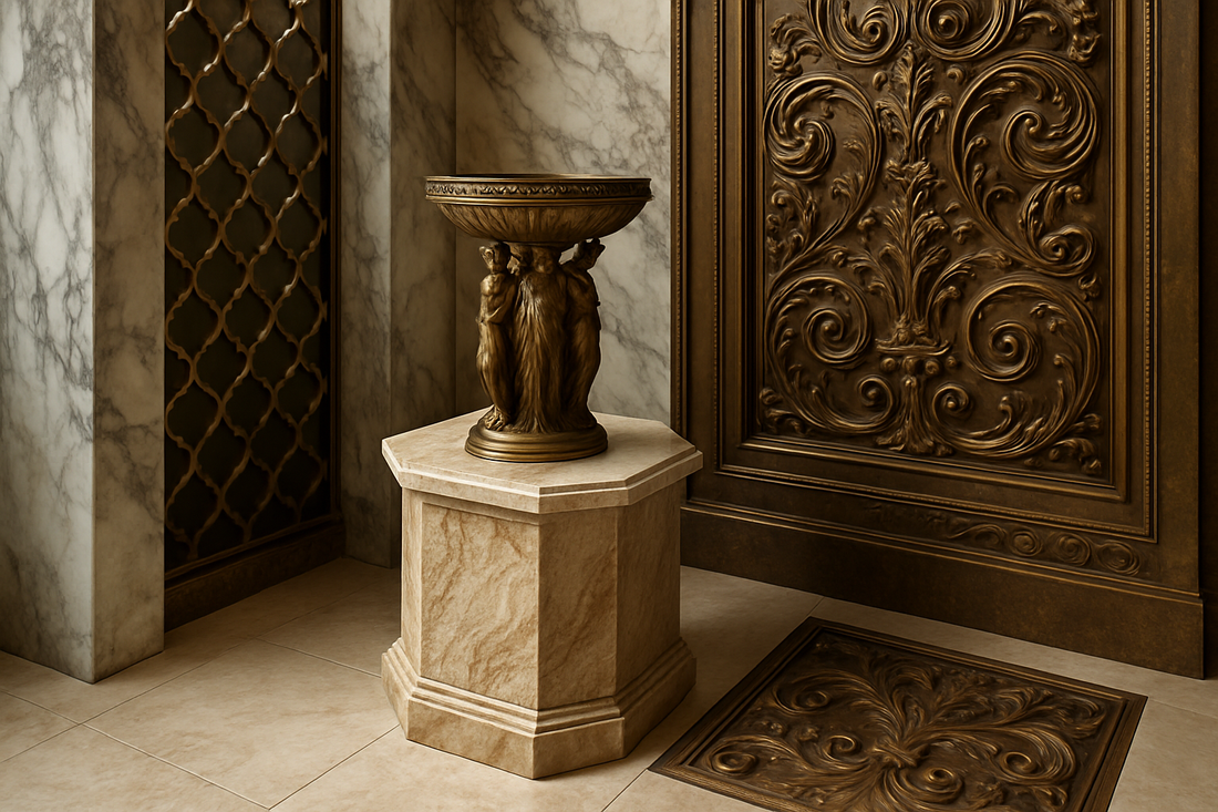 Crafting Bespoke Grandeur: The Art of Luxury Custom Marble and Bronze Designs