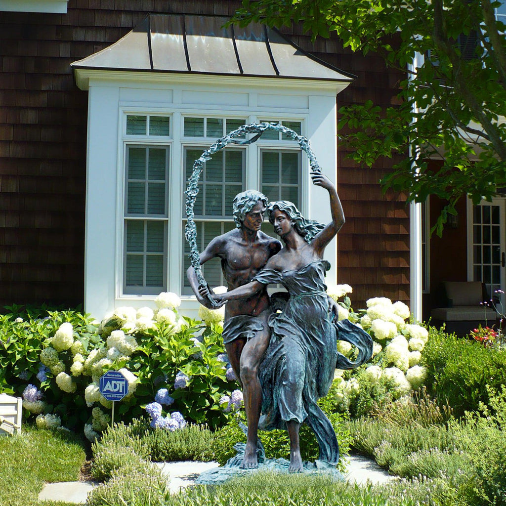 PREMIER Bronze Figurine Dancing Man&Woman Custom Sculpture for Garden PSB-016