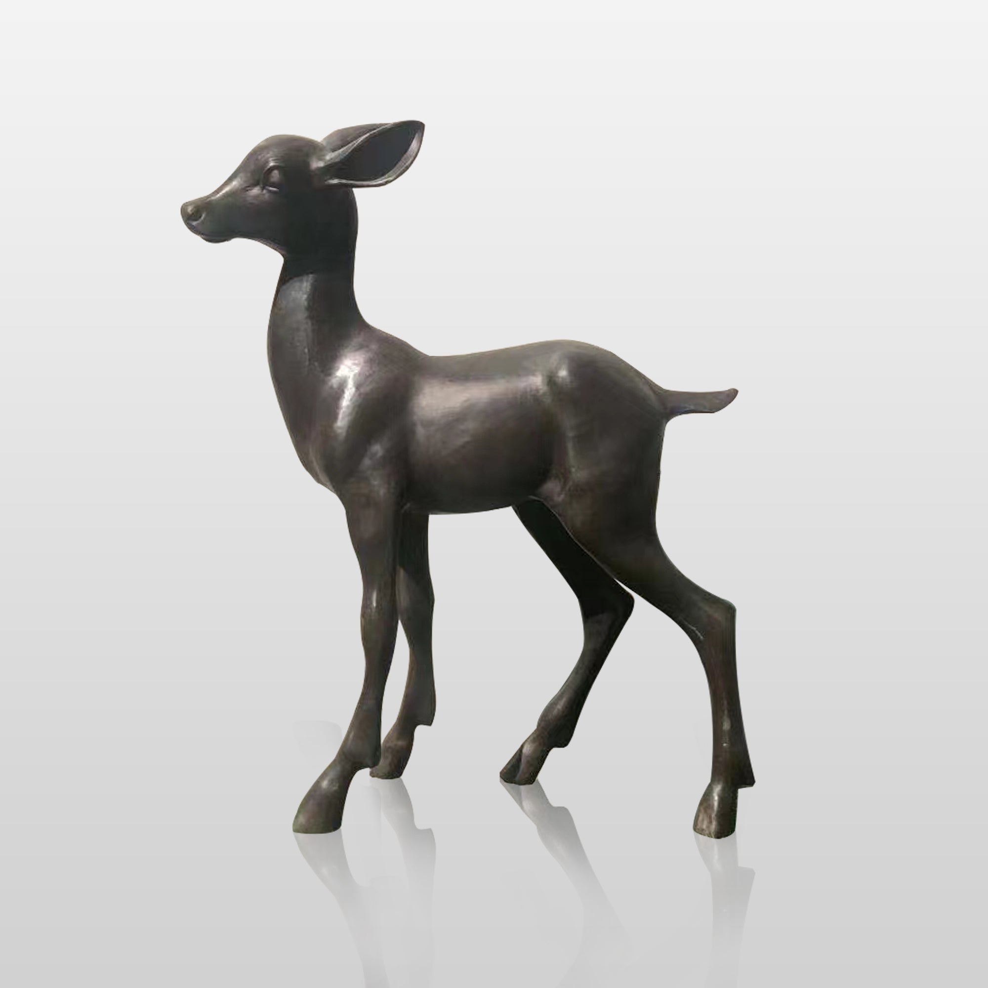 PREMIER Custom Fawn Bronze Sculpture for Garden&Park PSB-013