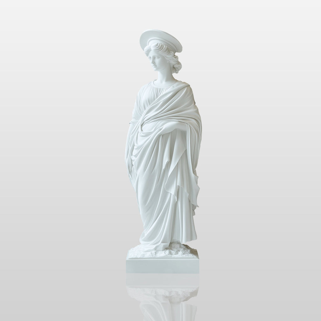 PREMIER Elegant Neoclassical Marble Statue Greco-Roman Sculpture for Luxury Interiors PSM-032
