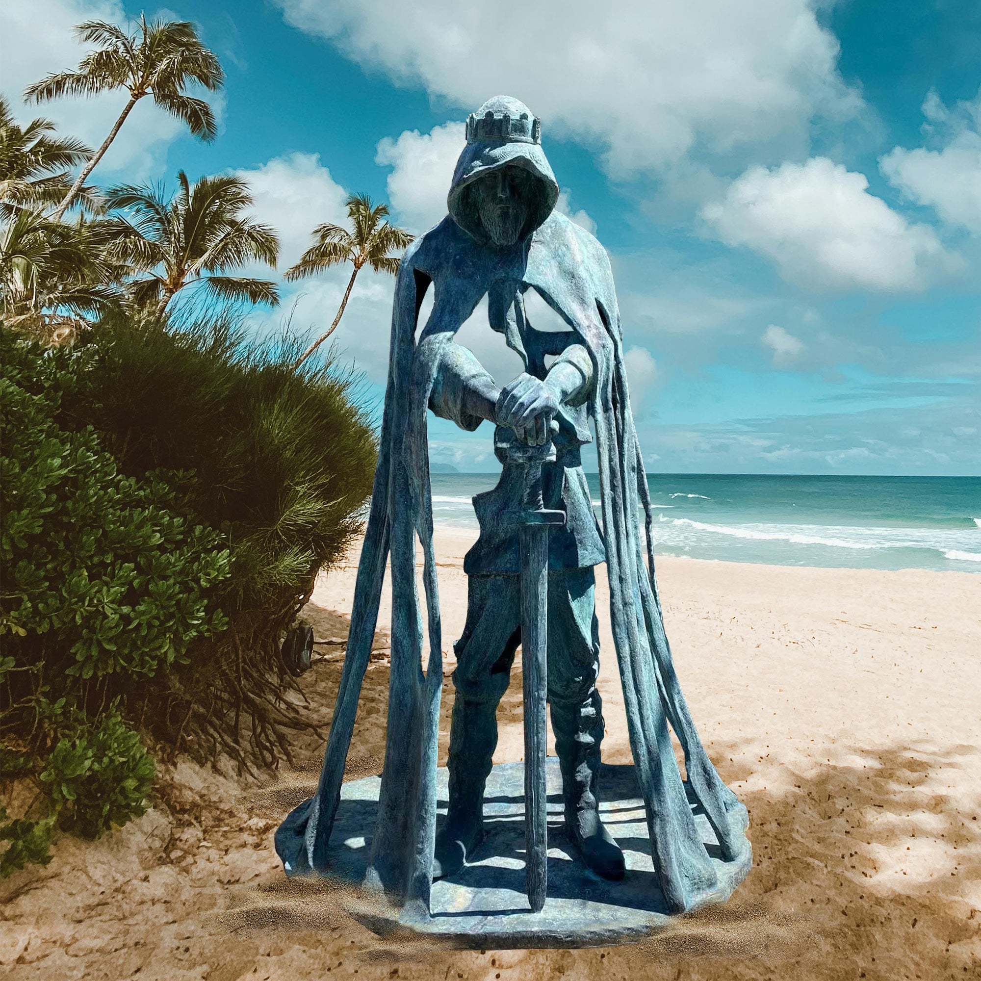 PREMIER Famous British Bronze King Arthur Sculpture Warrior With Sword Statue Outdoor Custom Sculpture PSB-018