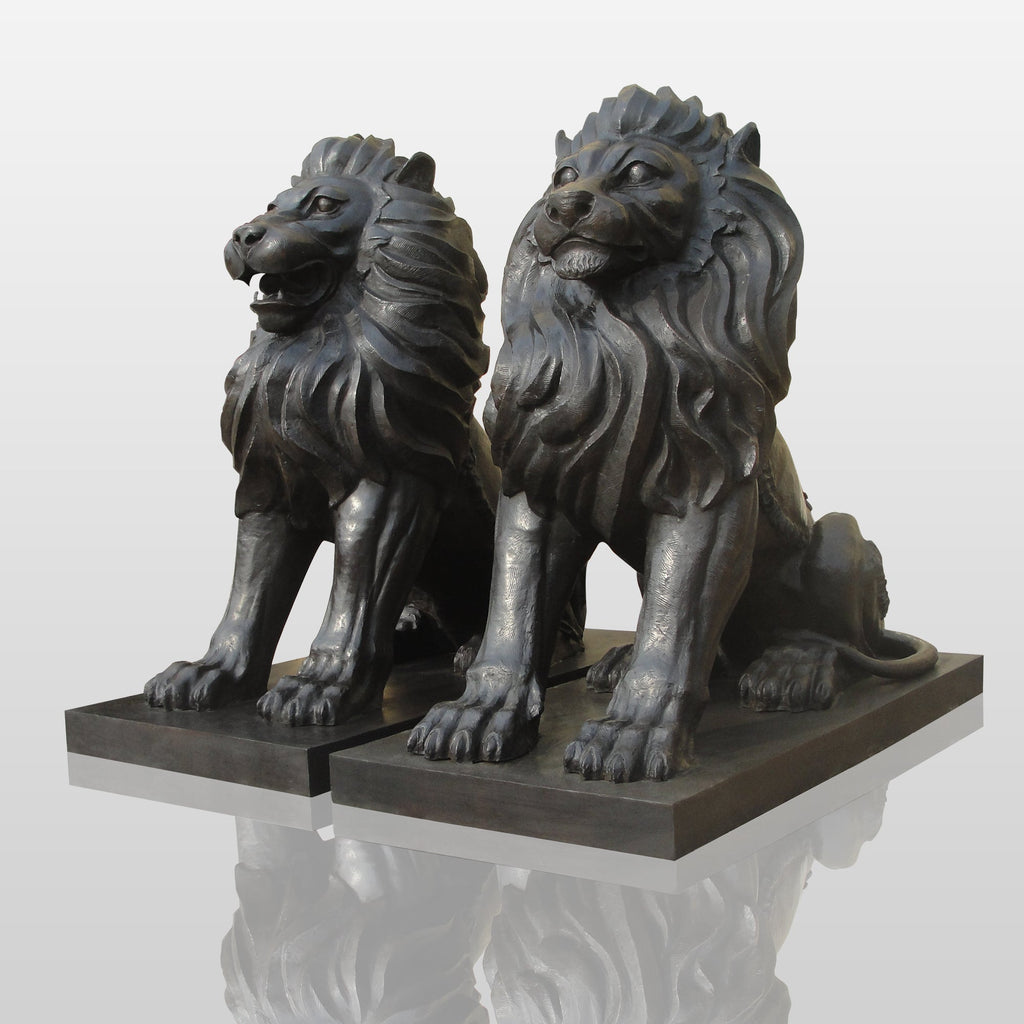 PREMIER Fiberglass Lion Sculpture for Garden Custom Sculpture PSF-008
