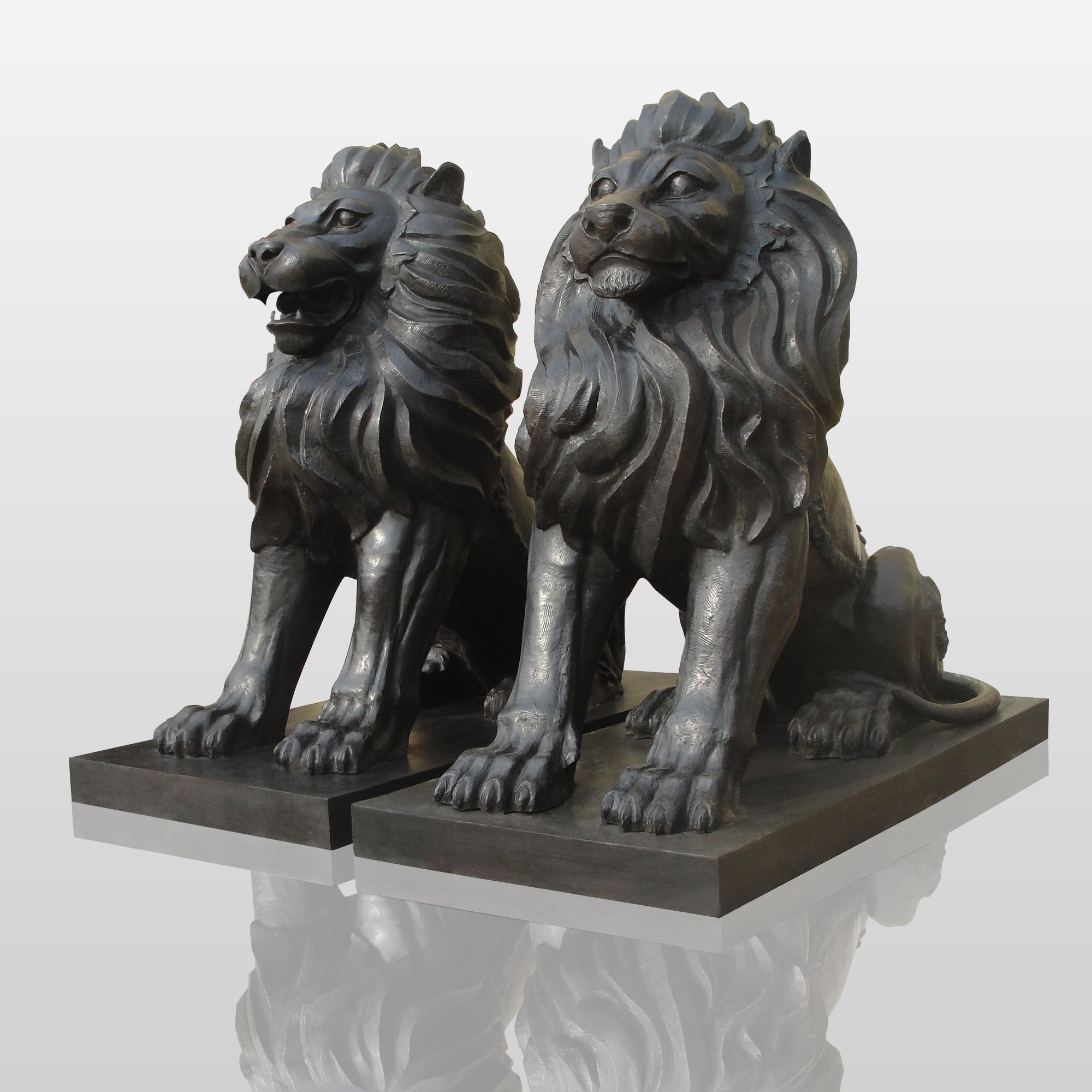 PREMIER Fiberglass Lion Sculpture for Garden Custom Sculpture PSF-008