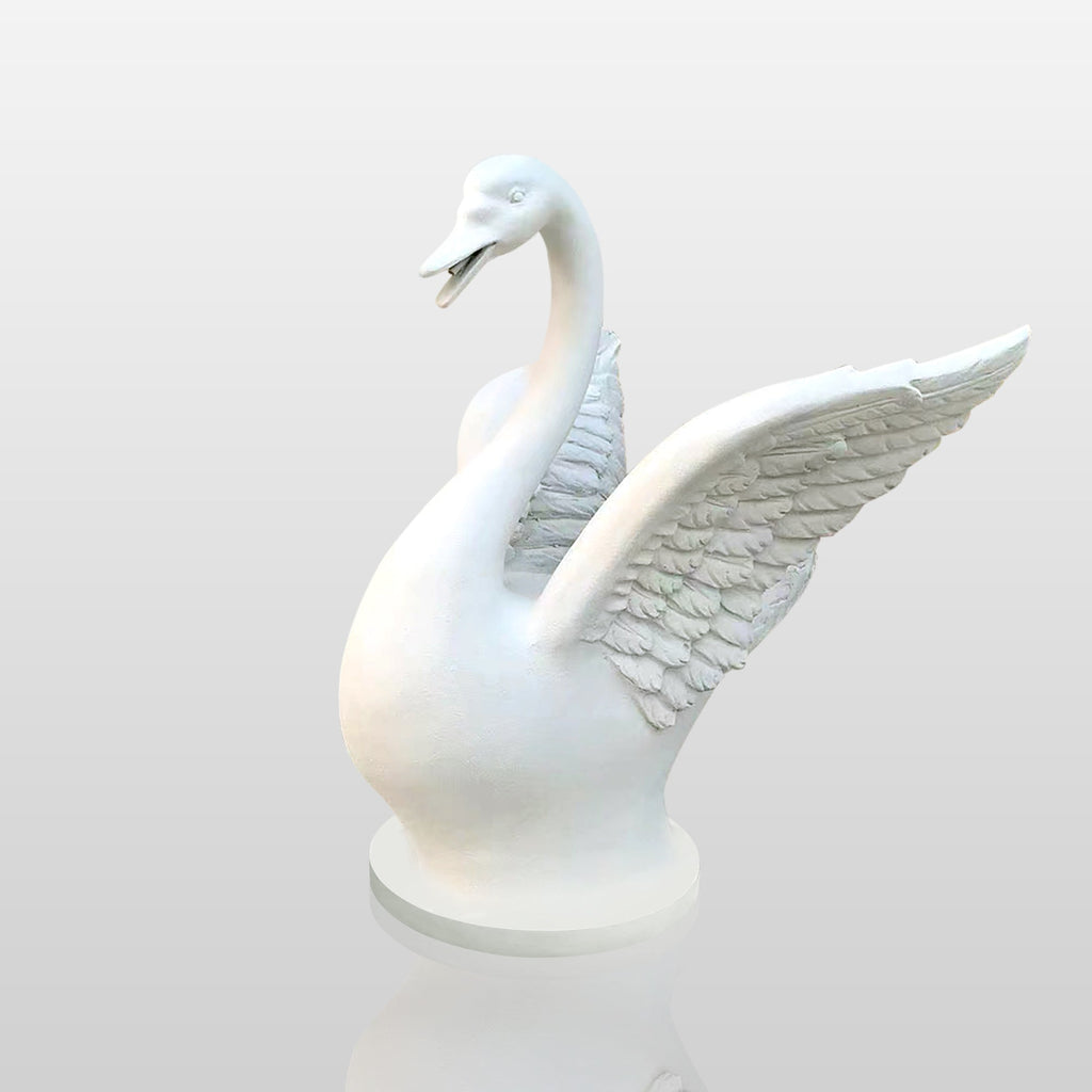 PREMIER Fiberglass Swan Sculpture Custom Garden Decoration PSF-009