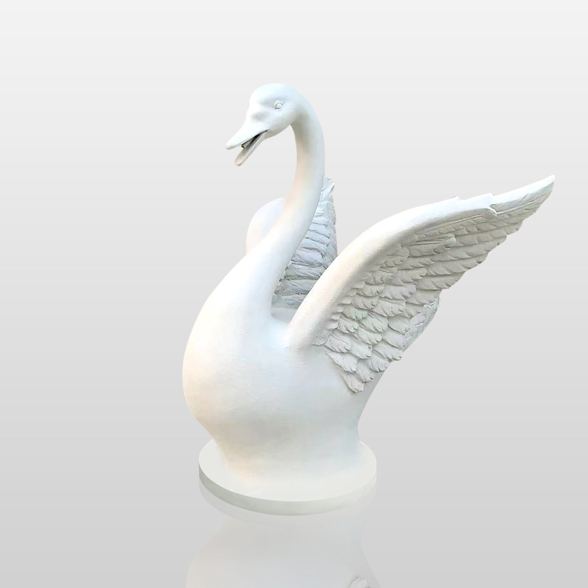 PREMIER Fiberglass Swan Sculpture Custom Garden Decoration PSF-009