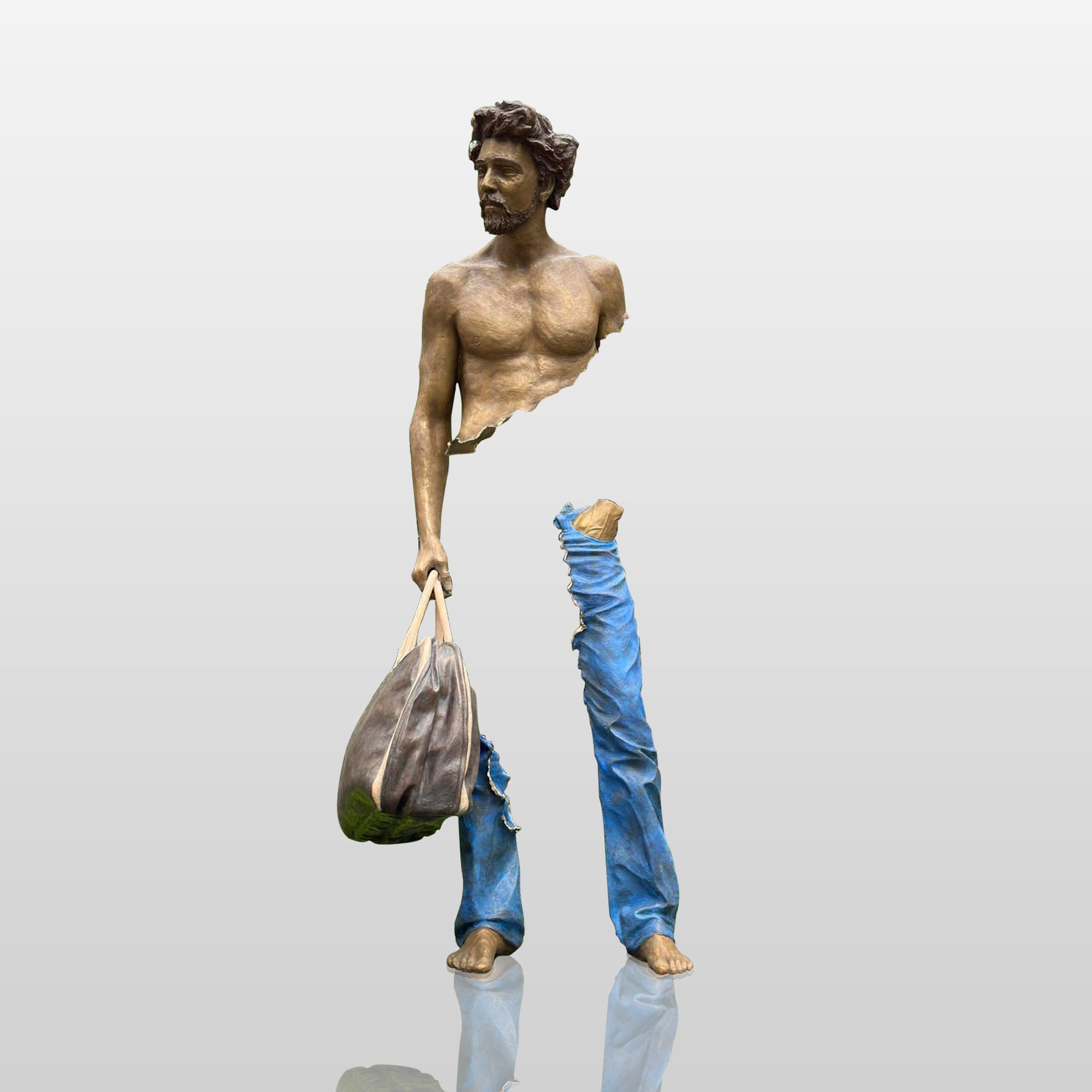 PREMIER Fragmented Travelers Bronze Sculpture Abstract Custom Sculpture PSB-010