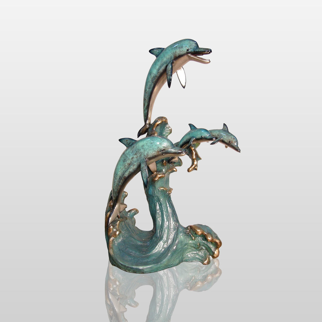 PREMIER Garden Bronze Dolphin Custom Bronze Sculpture PSB-002