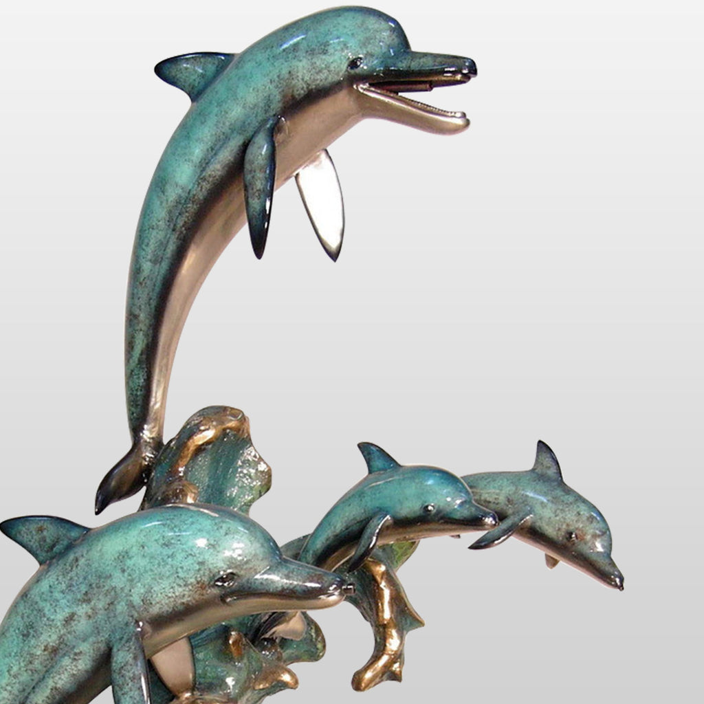 PREMIER Garden Bronze Dolphin Custom Bronze Sculpture PSB-002