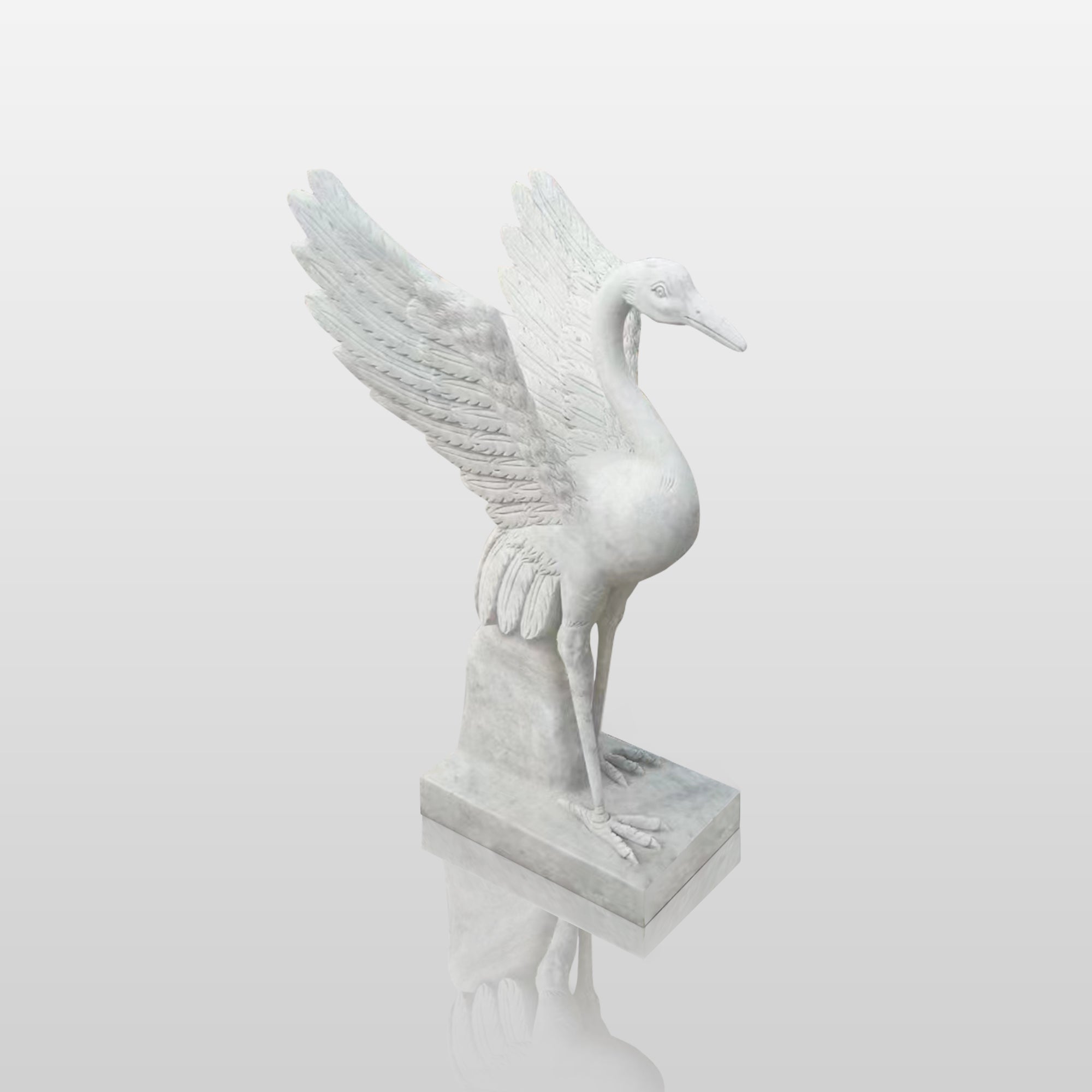PREMIER Garden Decoration Swan Custom Marble Sculpture PSM-016