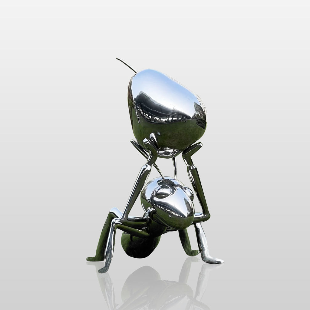PREMIER Garden Sculpture Custom Stainless steel Lawn Ornament City Ant Art PSSS-010