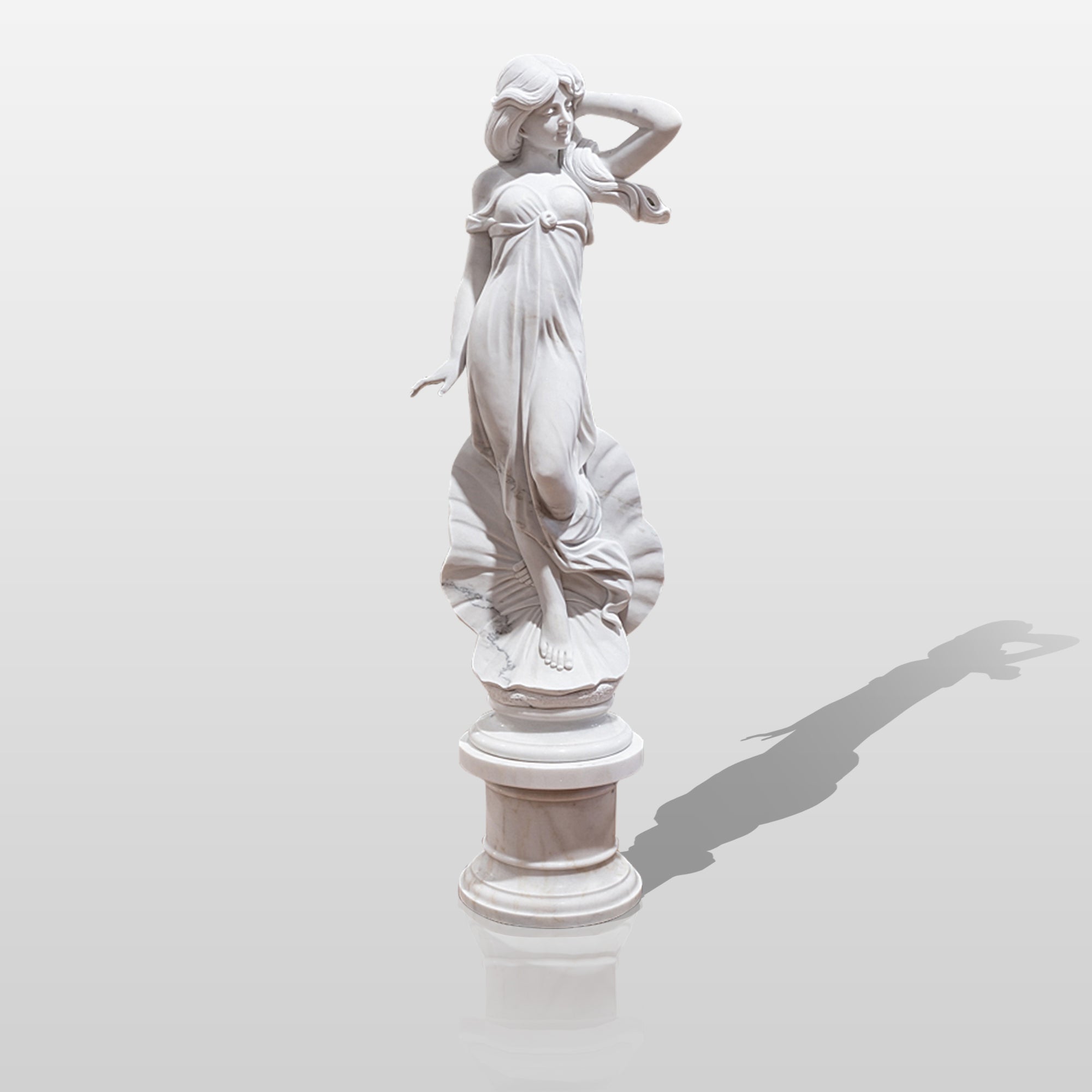 PREMIER Indoor Floor Nymph Marble Statue Custom Sculpture For Garden PSM-004