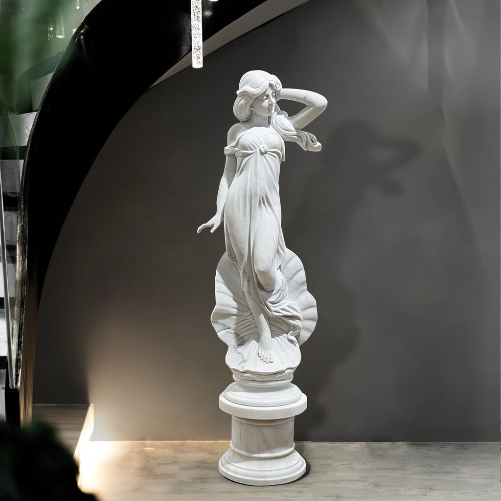 PREMIER Indoor Floor Nymph Marble Statue Custom Sculpture For Garden PSM-004