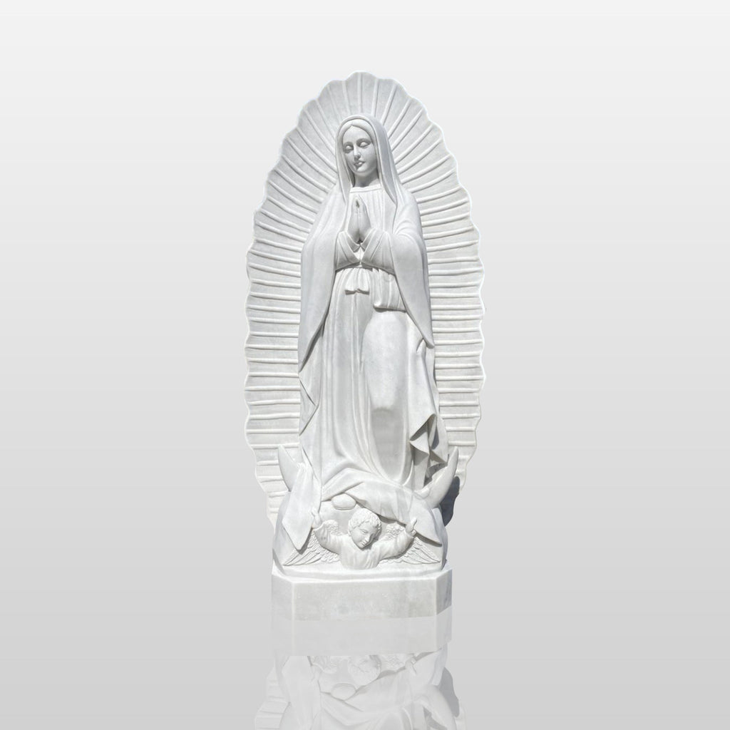 PREMIER Marble Virgin Mary Statue Sacred Religious Indoor Art PSM-040