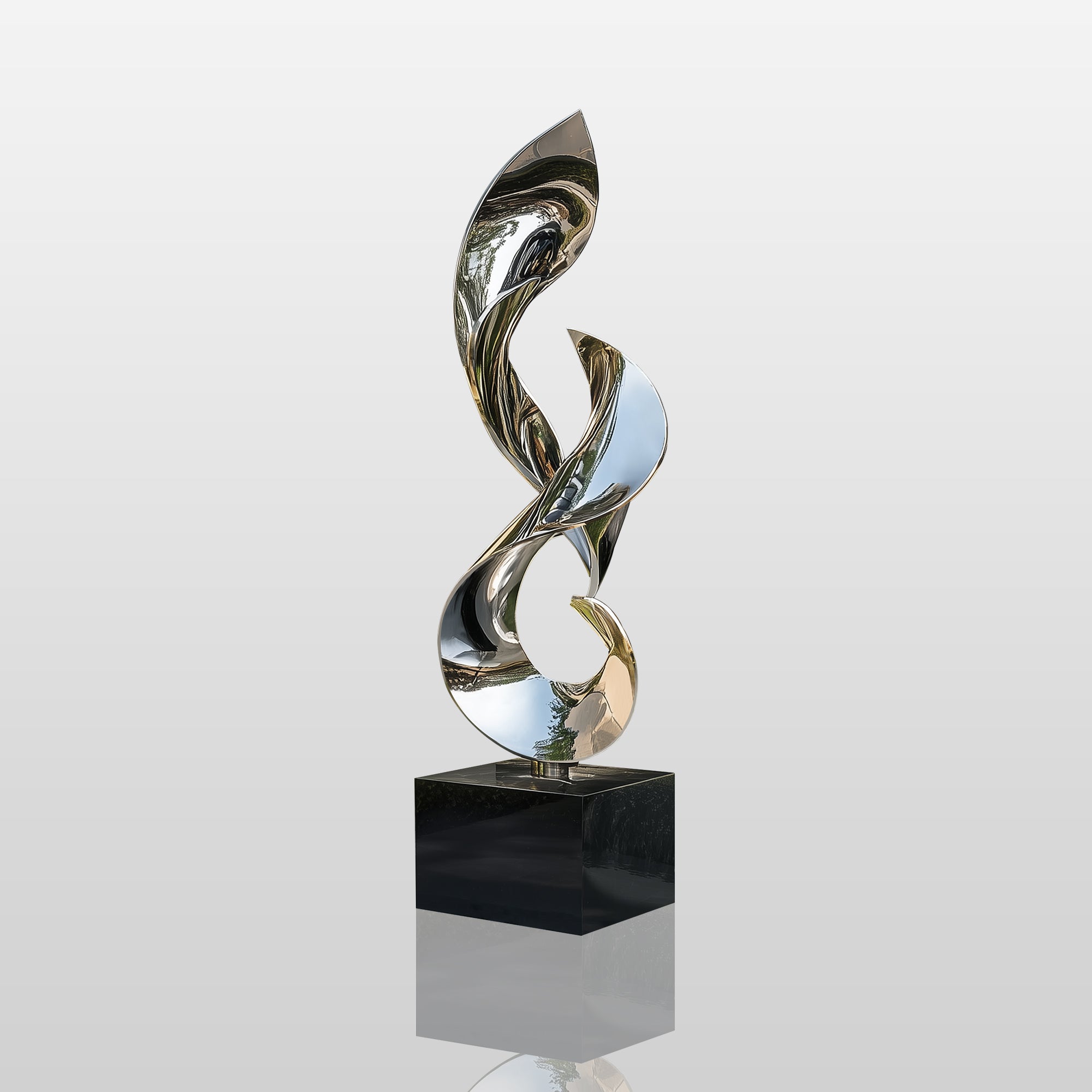 PREMIER Stainless Steel Abstract Sculpture - PSSS-055 - Modern Minimalist Art for Indoor/Outdoor Spaces