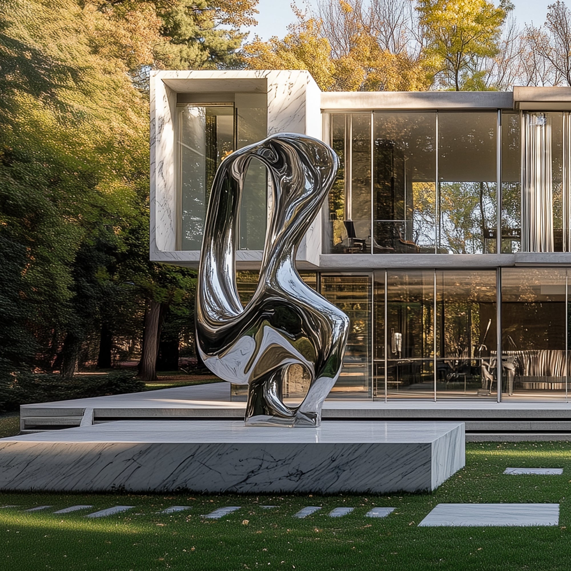 PREMIER Modern Metal Sculpture Abstract Design for Outdoor Art Original Sculpture PSSS-070