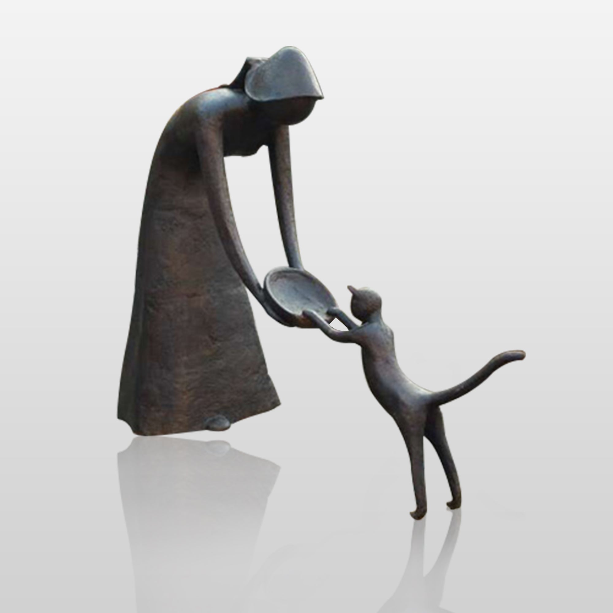 PREMIER Ornament Abstract Figure Custom Bronze Sculpture PSB-014