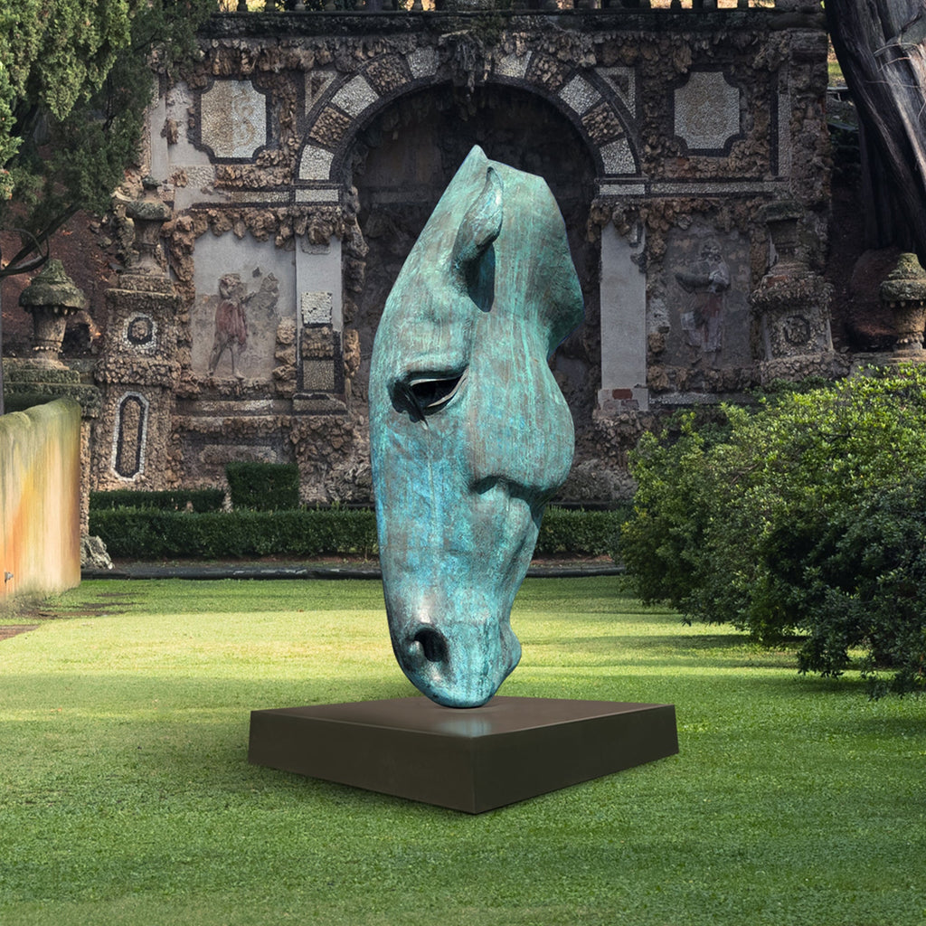 PREMIER Outdoor Garden Park Large-scale Horse Head Casting Bronze Sculpture PSB-024