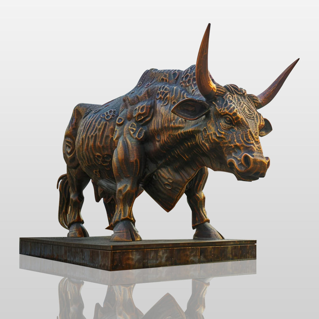 PREMIER Outdoor Sculpture Bronze Bull Large Metal Sculpture PSB-034