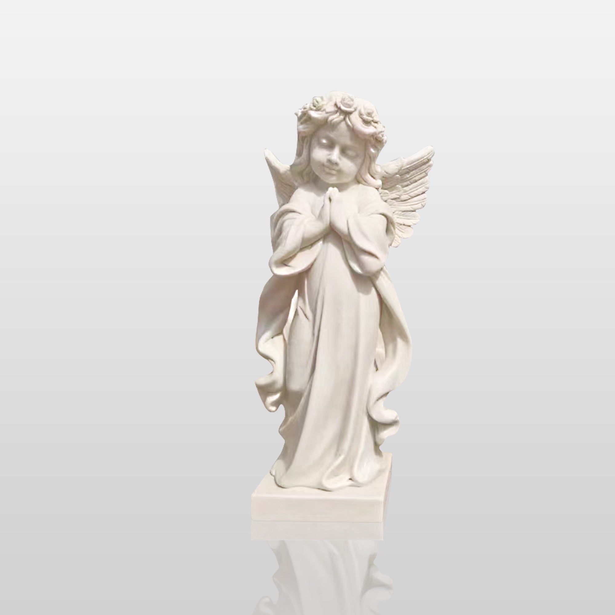 PREMIER Praying Angel Garden Decoration Sculpture Custom Marble Statue PSM-008