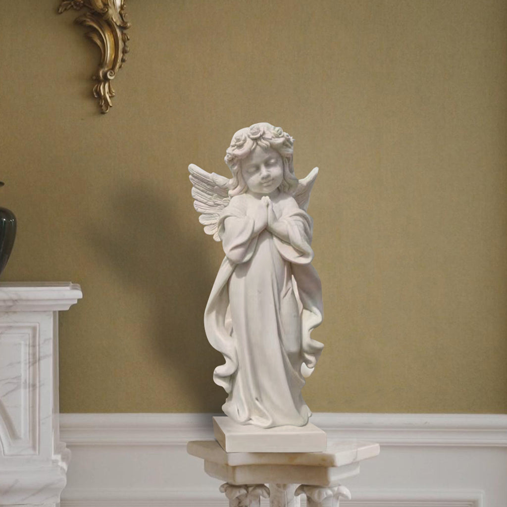 PREMIER Praying Angel Garden Decoration Sculpture Custom Marble Statue PSM-008