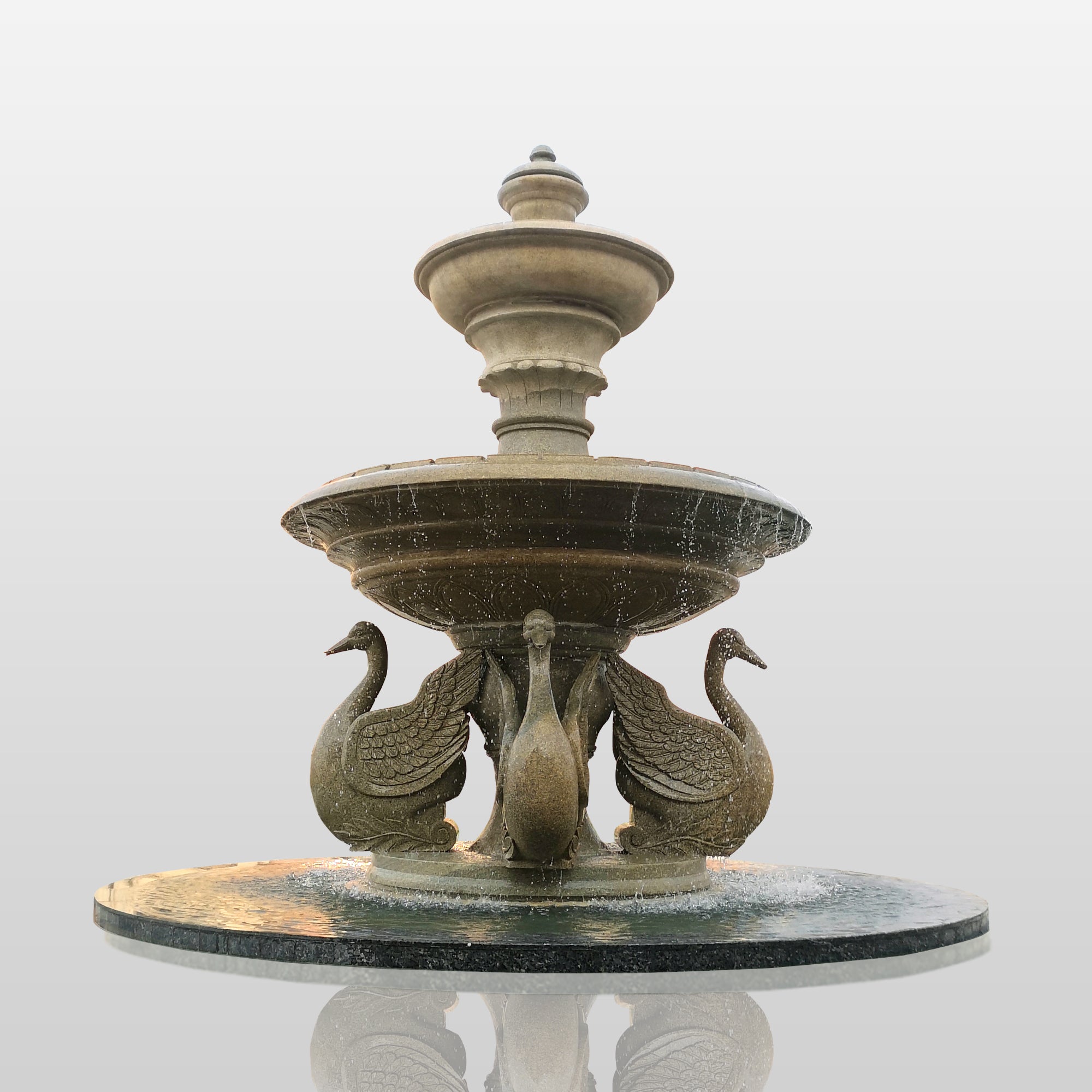 PREMIER Swan Fountain Sculpture Marble Fountain PSFM-006