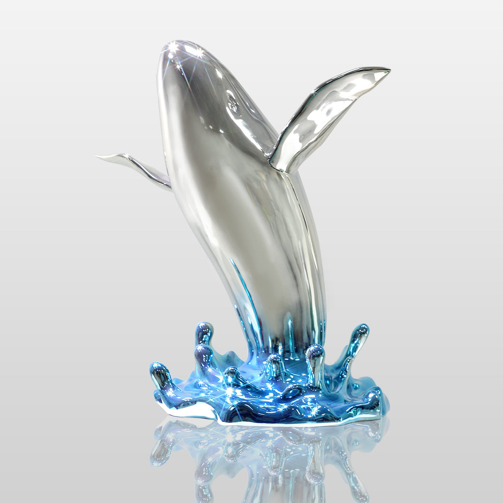 PREMIER Whale Sculpture Stainless Steel Animal Decoration Crafts Sea Life Statues PSSS-023