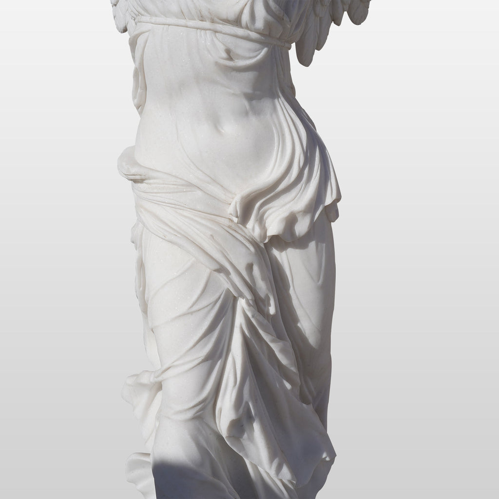 PREMIER Winged Nike Victory of Samothrace Goddess Cast Marble Statue PSM-021