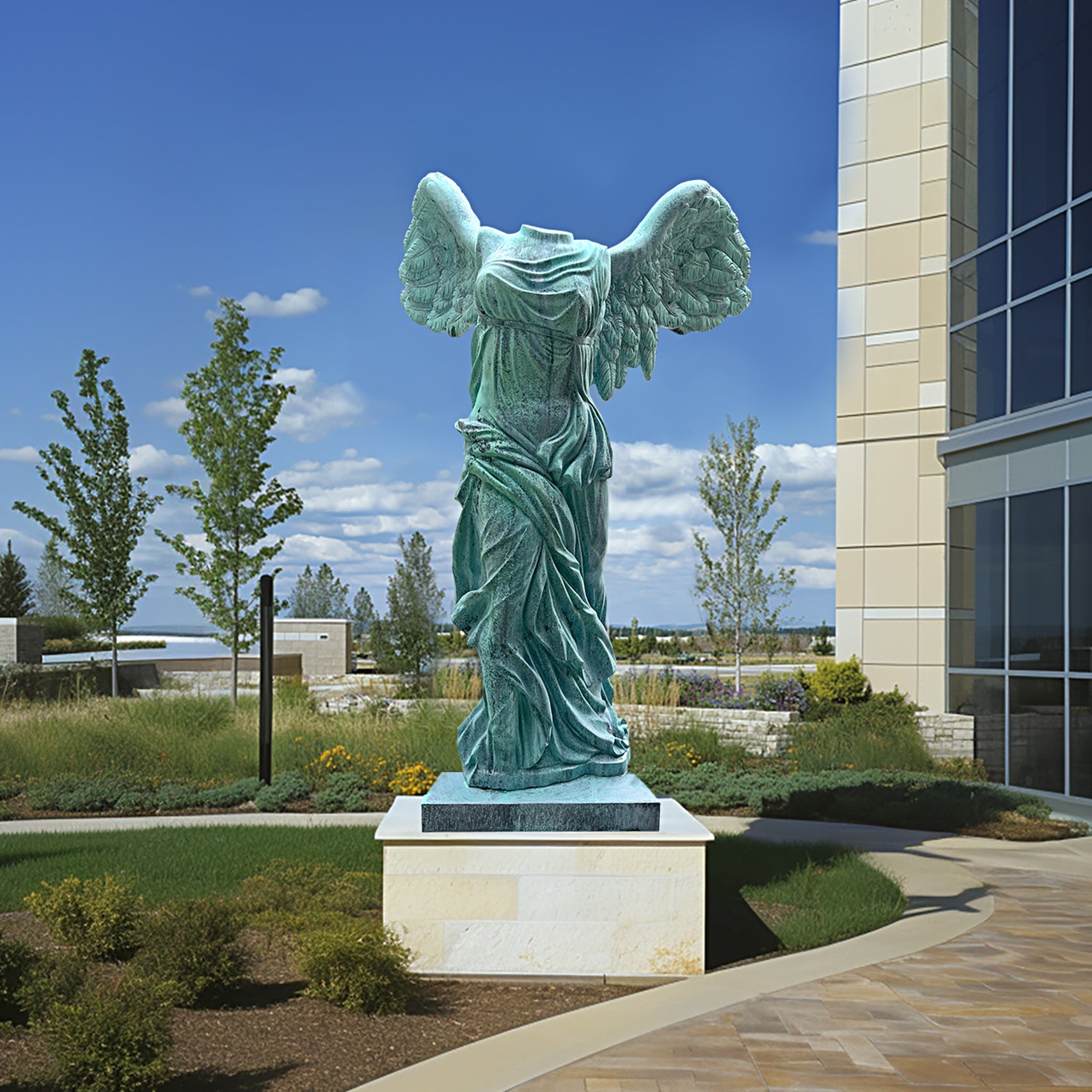 PREMIER Winged Victory Bronze Statue Monumental Outdoor Sculpture PSB-053