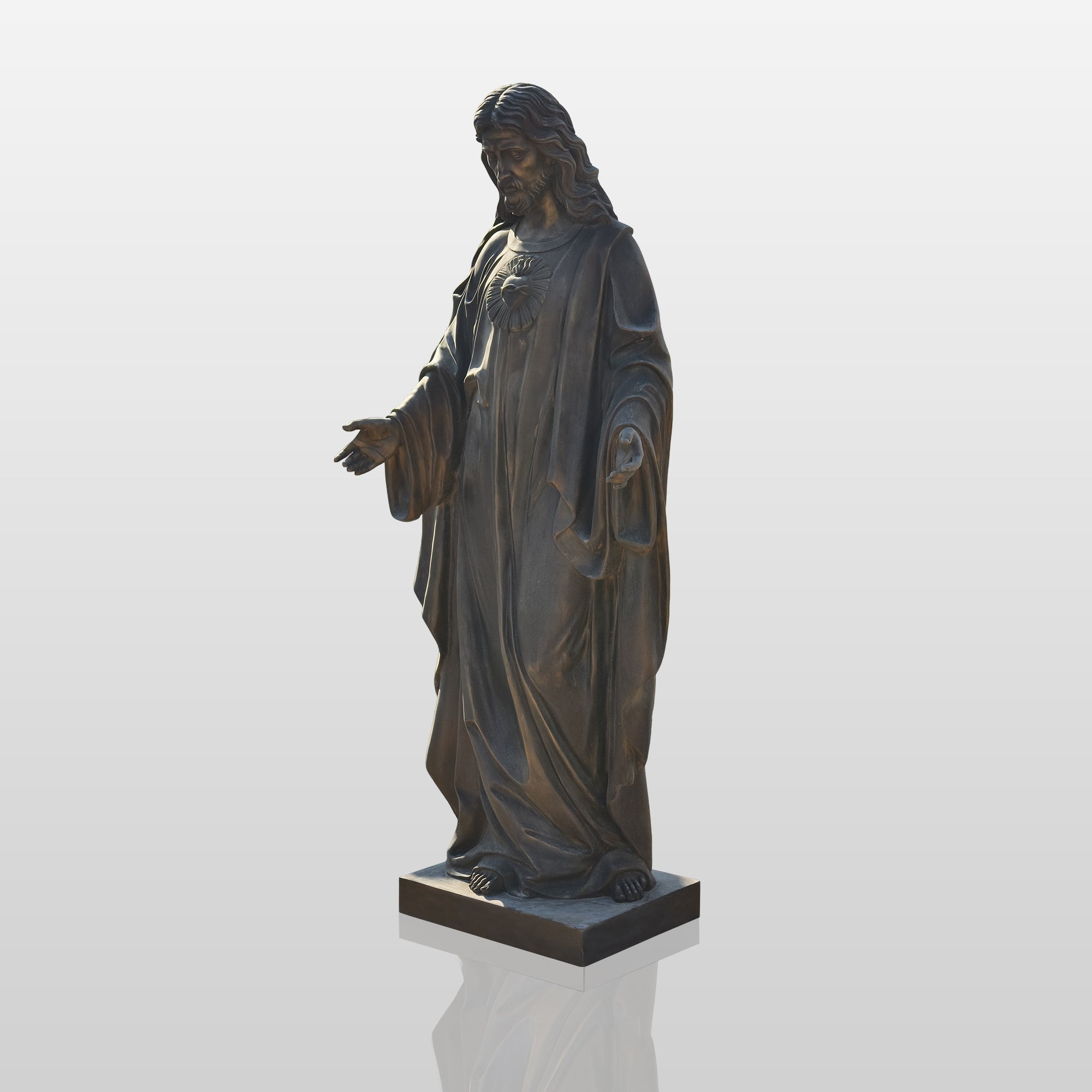 PREMIER Religious Jesus Bronze Sculpture for Church, Chapel, Hospital, or Private Devotion Space PSB-088