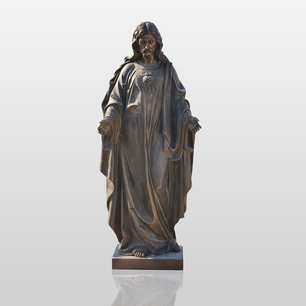 PREMIER Religious Jesus Bronze Sculpture for Church, Chapel, Hospital, or Private Devotion Space PSB-088