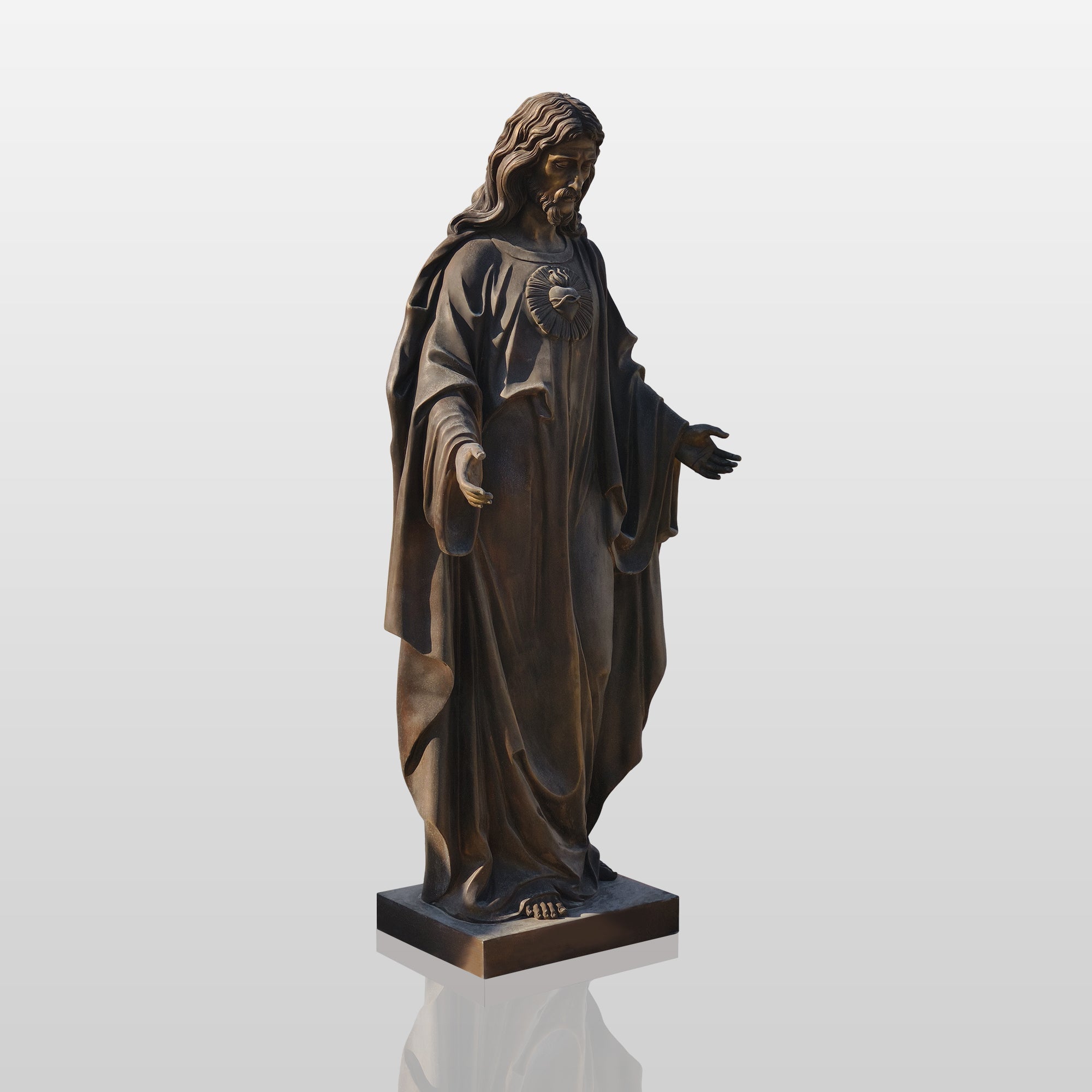 PREMIER Religious Jesus Bronze Sculpture for Church, Chapel, Hospital, or Private Devotion Space PSB-088