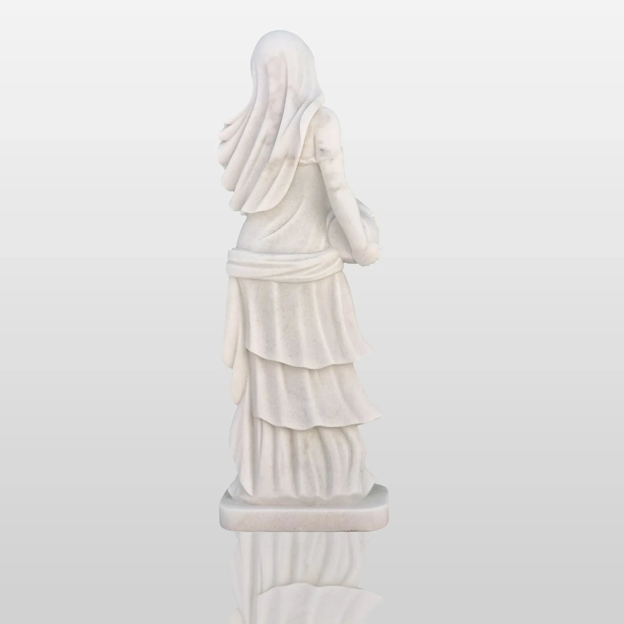 PREMIER Life-size Marble Statue for Garden Greek Lady with Bottle Custom Sculpture PSM-009