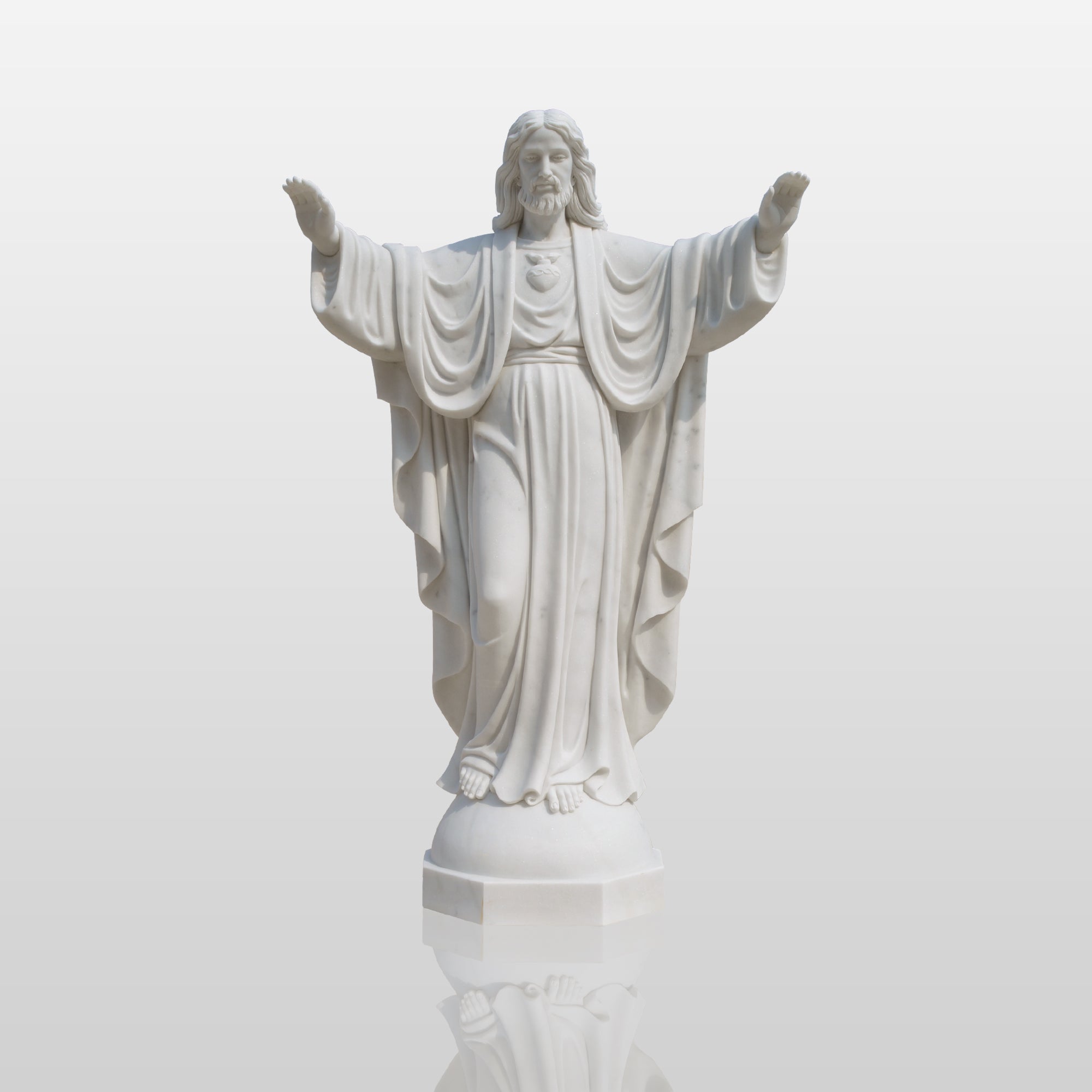 PREMIER Sacred Heart of Jesus Marble Statue PSM-027-Expedited Shipping-Custom Link for Aloysius Ezeomyeka