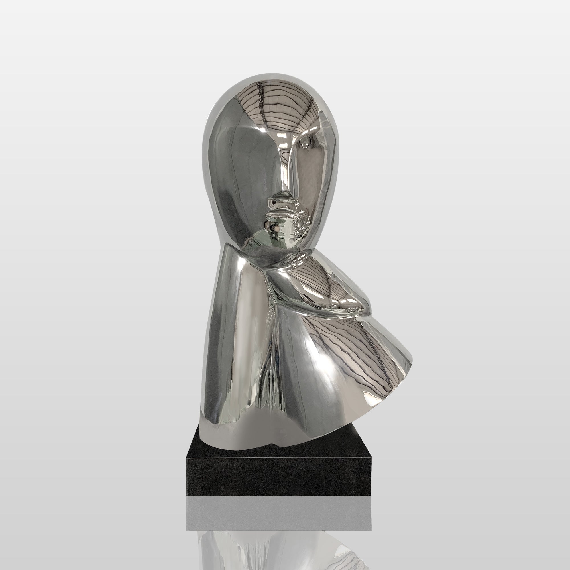 PREMIER Abstract Face Sculpture Contemporary Outdoor Art for City Parks & Public Spaces PSSS-095