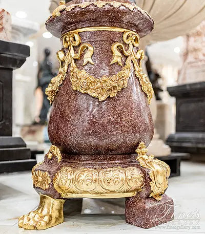 Stunning Life Size Candelabra Statue Pair with Gold Gild Chandelier