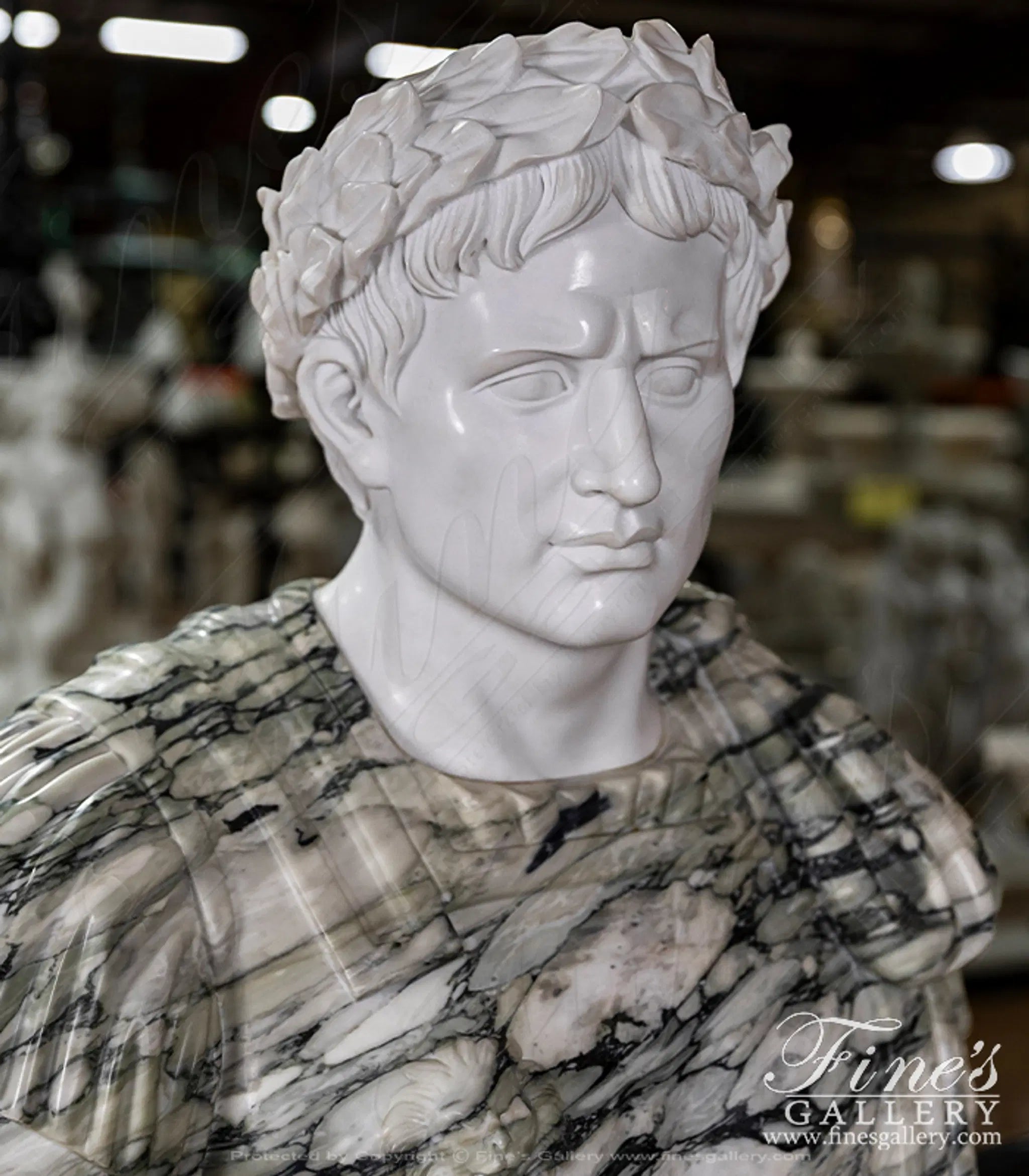 Italian Marble Bust of Julius Caesar