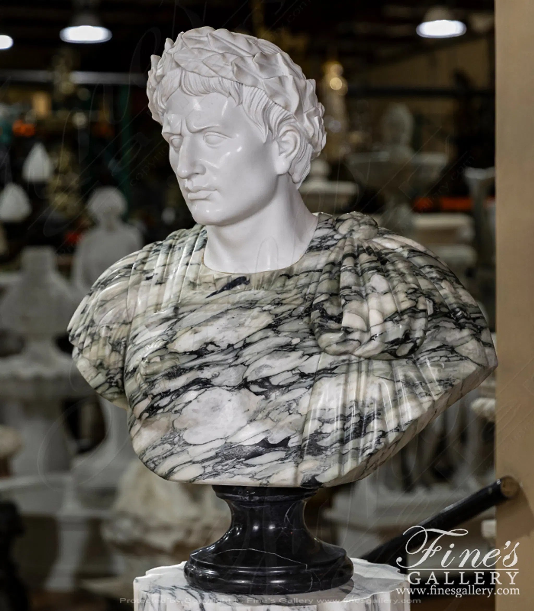 Italian Marble Bust of Julius Caesar