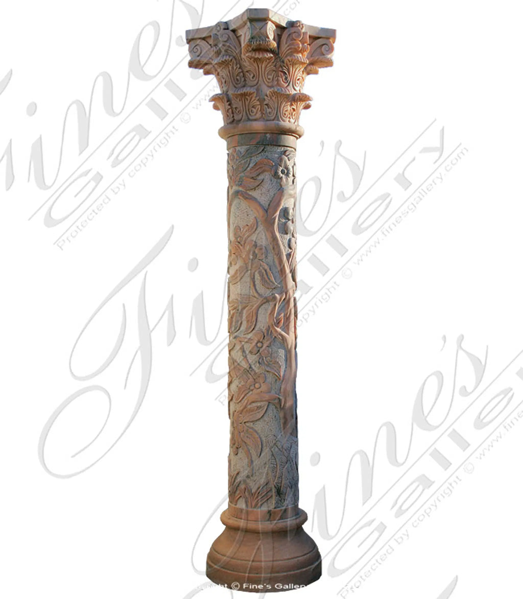 Floral Vine Column Pair