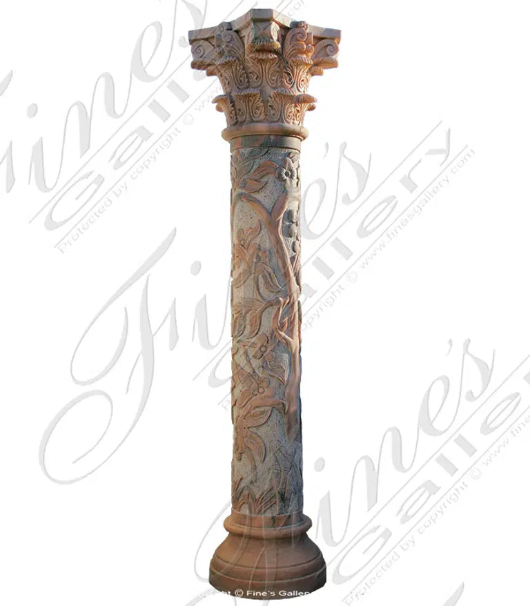 Floral Vine Column Pair