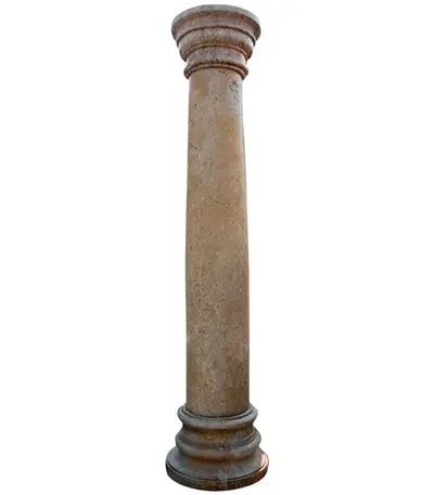 Bowed Tuscan Column in Travertine