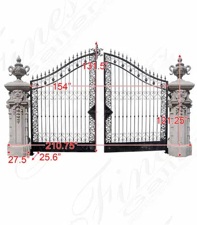 Granite Posts and Iron Gate