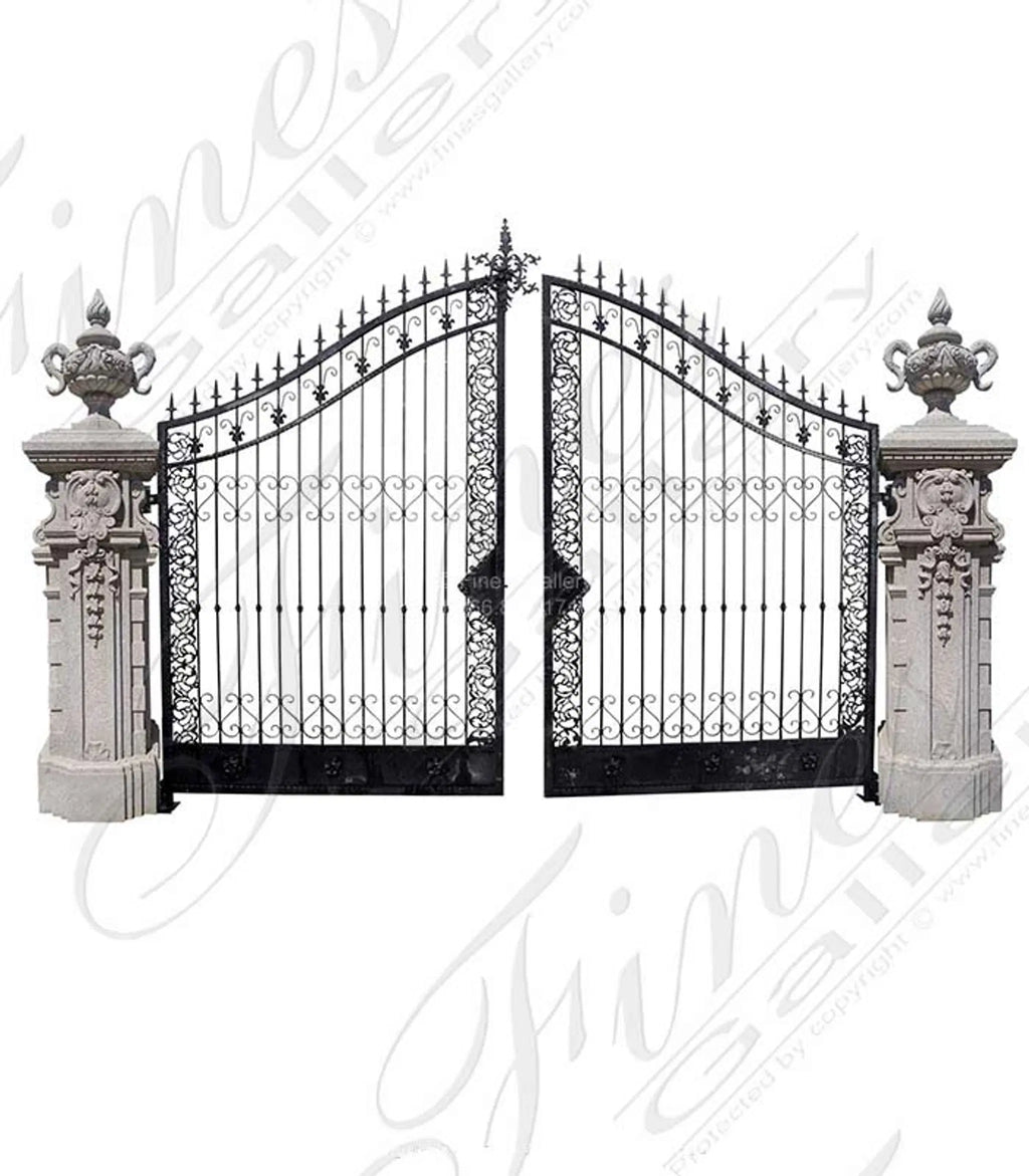 Granite Posts and Iron Gate