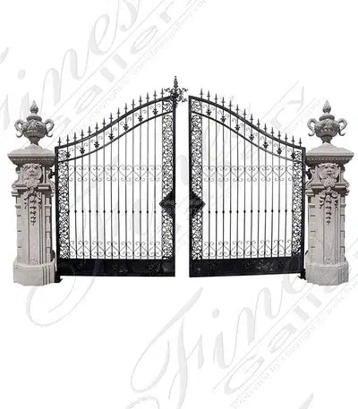 Granite Posts and Iron Gate