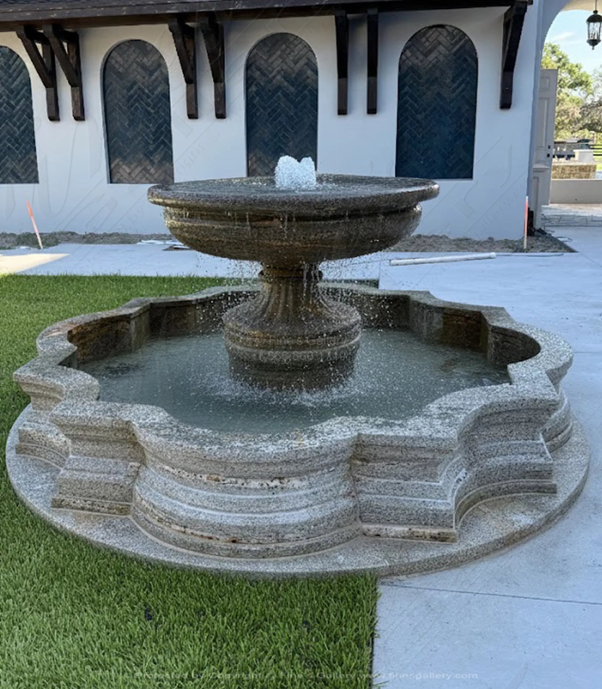Single Tiered Granite Fountain