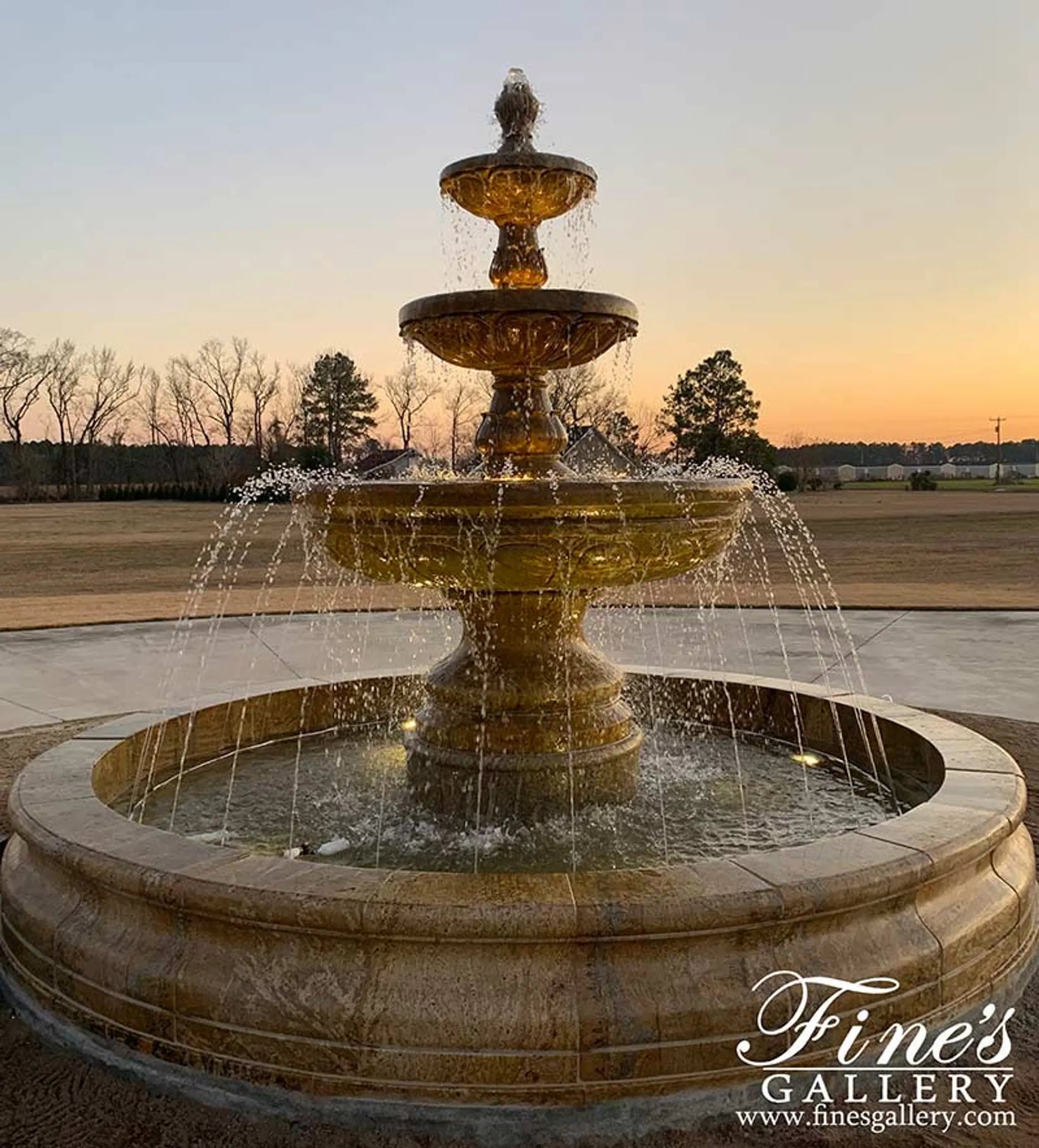 Custom Granite Fountain Installation