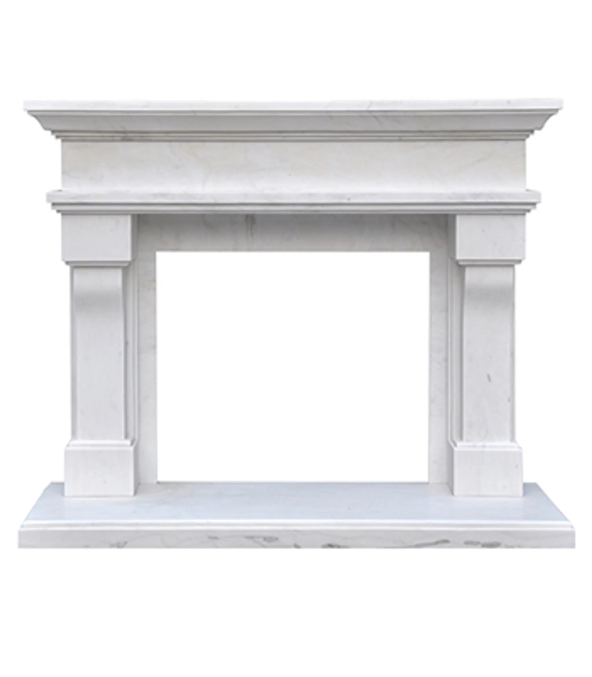 Minimalistic Mantel in Statuary Marble