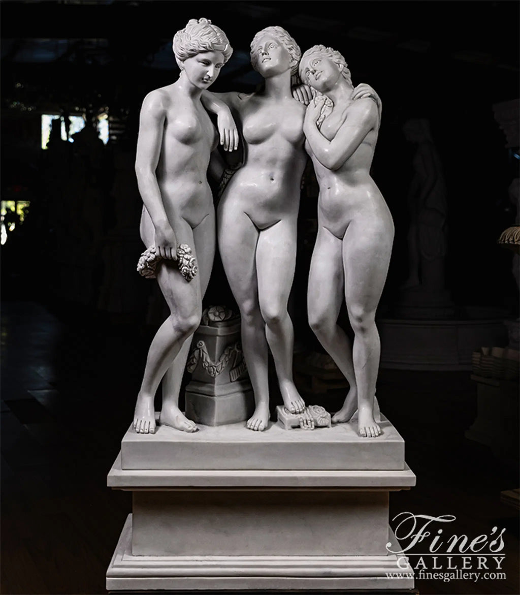 Three Graces Marble Statue