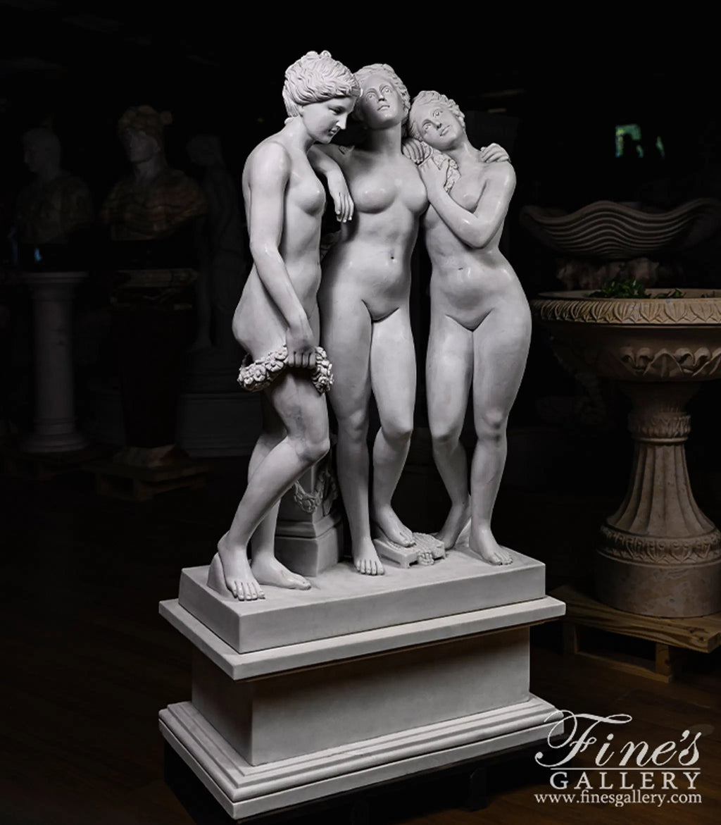 Three Graces Marble Statue