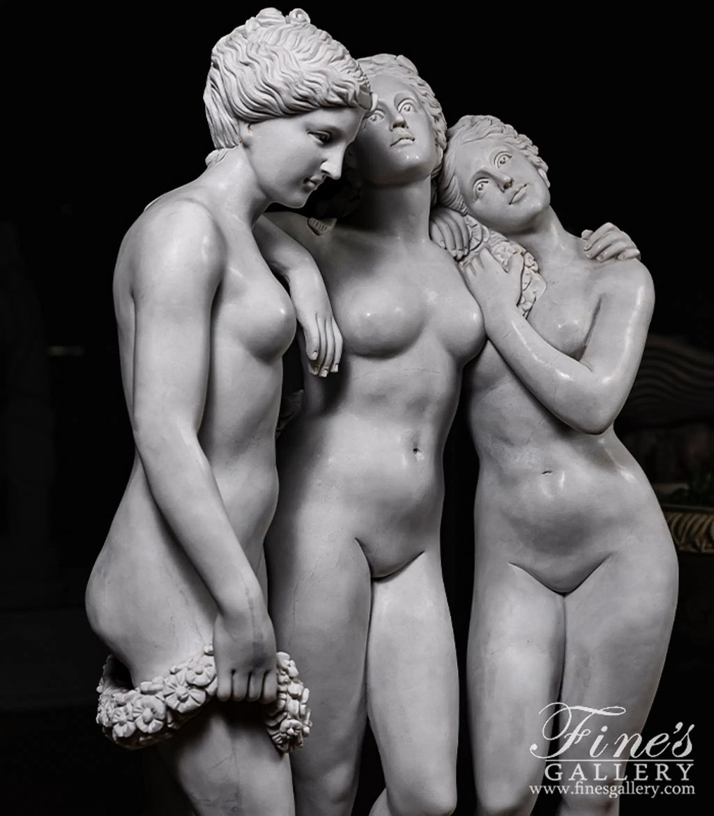 Three Graces Marble Statue