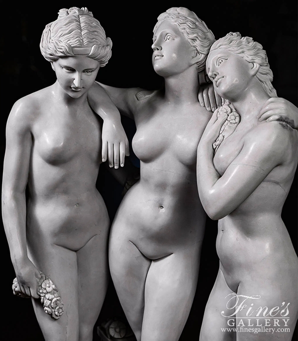 Three Graces Marble Statue